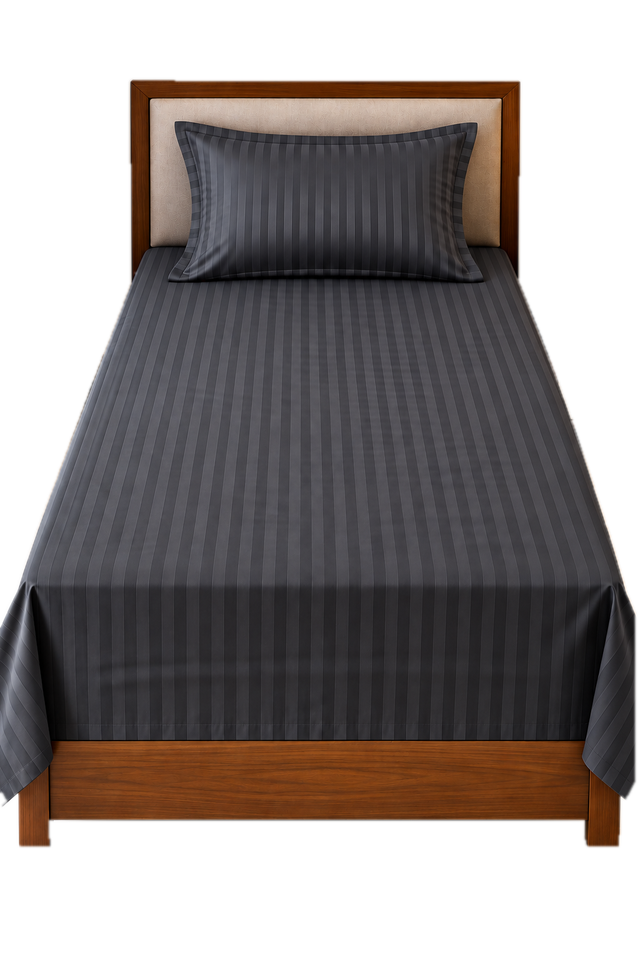KUKIVO hospital bed sheet with pillow cover in Dark Grey