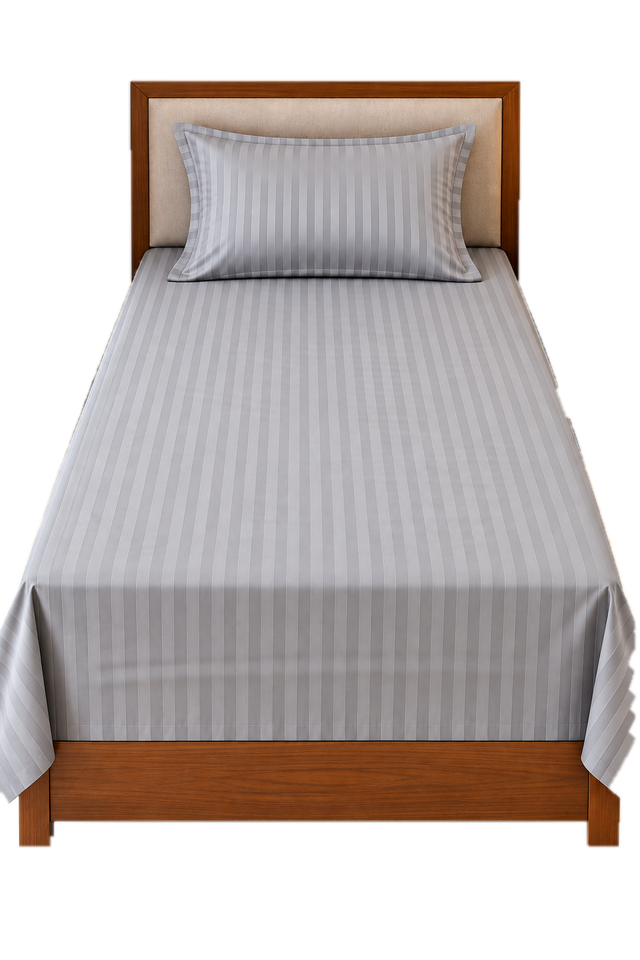 KUKIVO hospital bed sheet with pillow cover in Light Grey