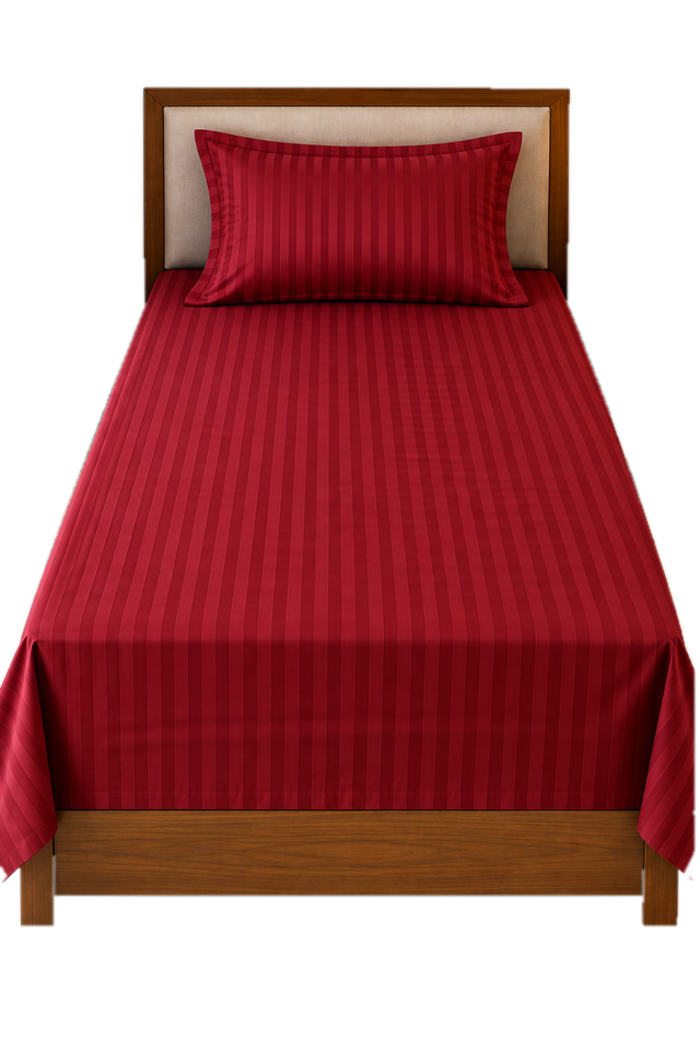 KUKIVO hospital bed sheet with pillow cover in Maroon