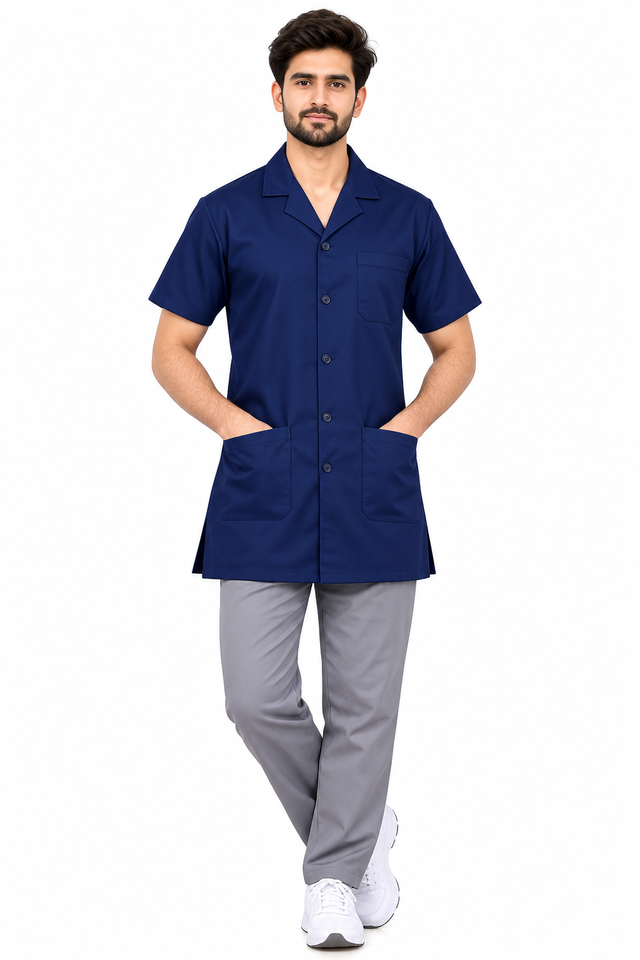 KUKIVO Doctor Apron in Navy Blue