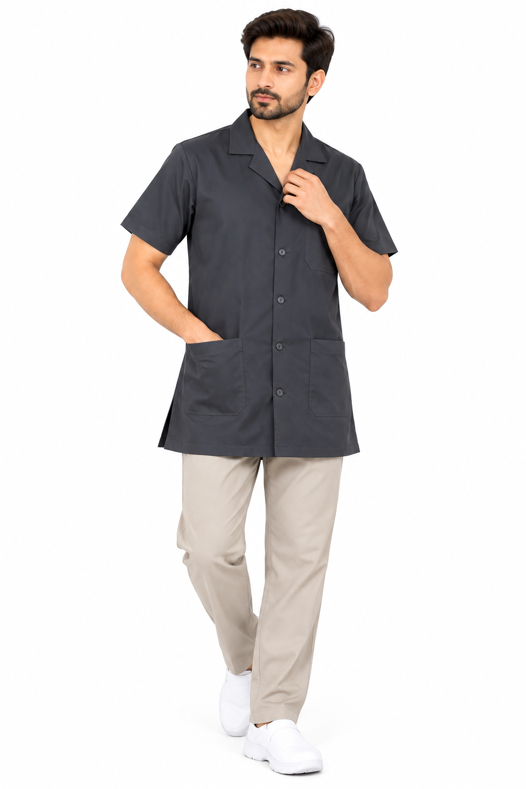 KUKIVO Doctor Apron in Dark Grey