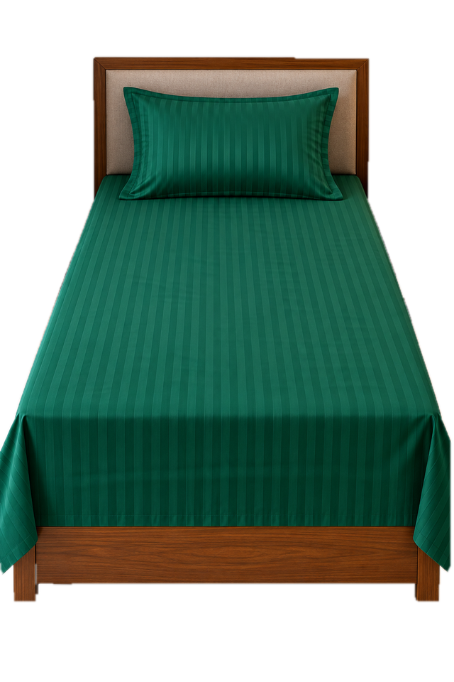 KUKIVO hospital bed sheet with pillow cover in Green
