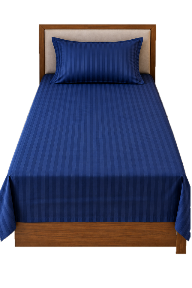KUKIVO hospital bed sheet with pillow cover in Deep Blue