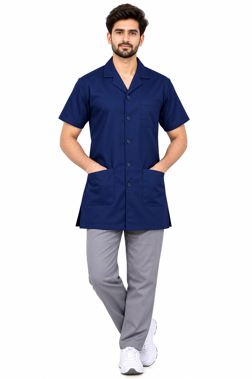 KUKIVO Doctor Apron in Navy Blue