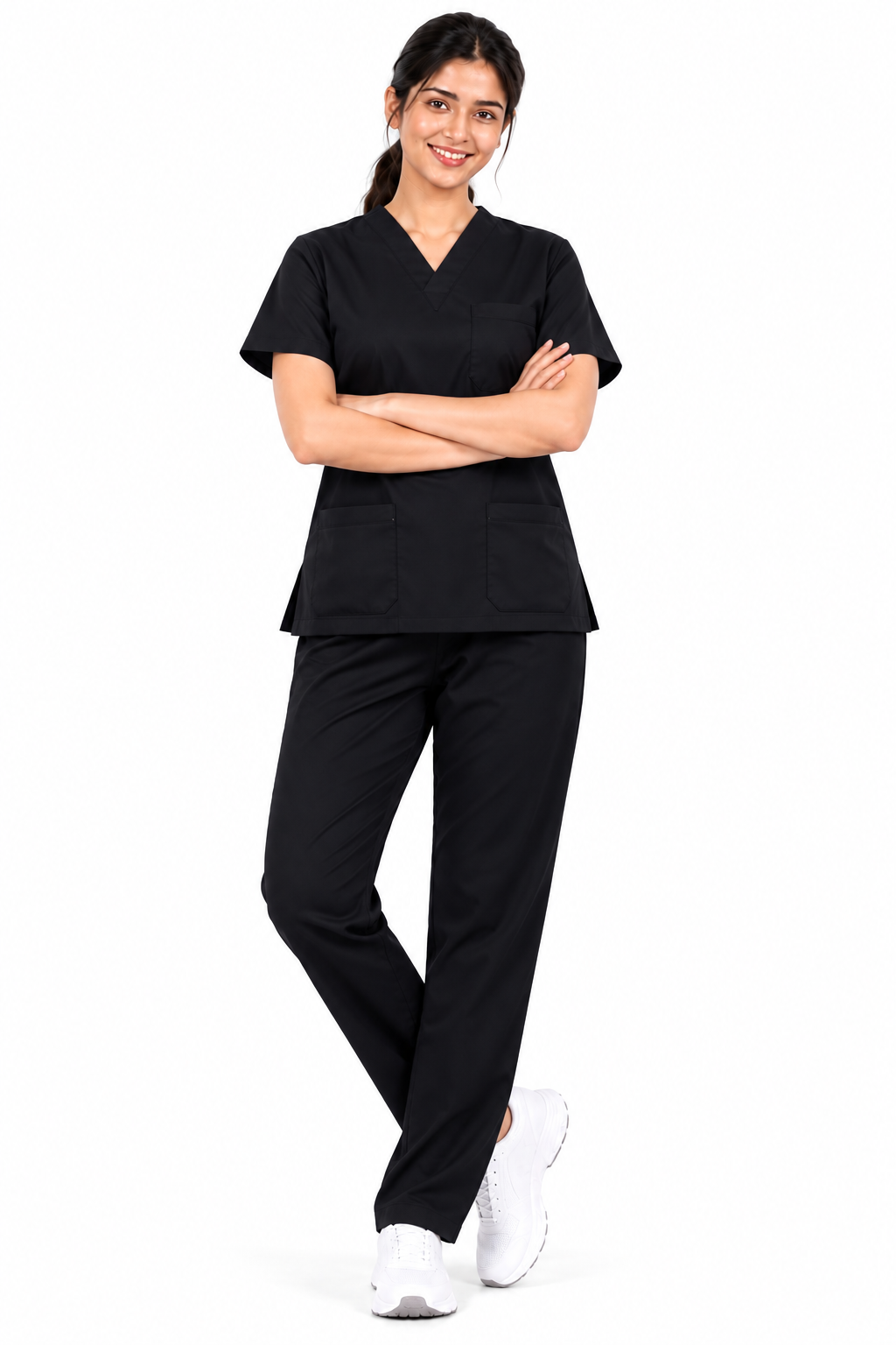 KUKIVO Premium Unisex Scrub Suit in Black