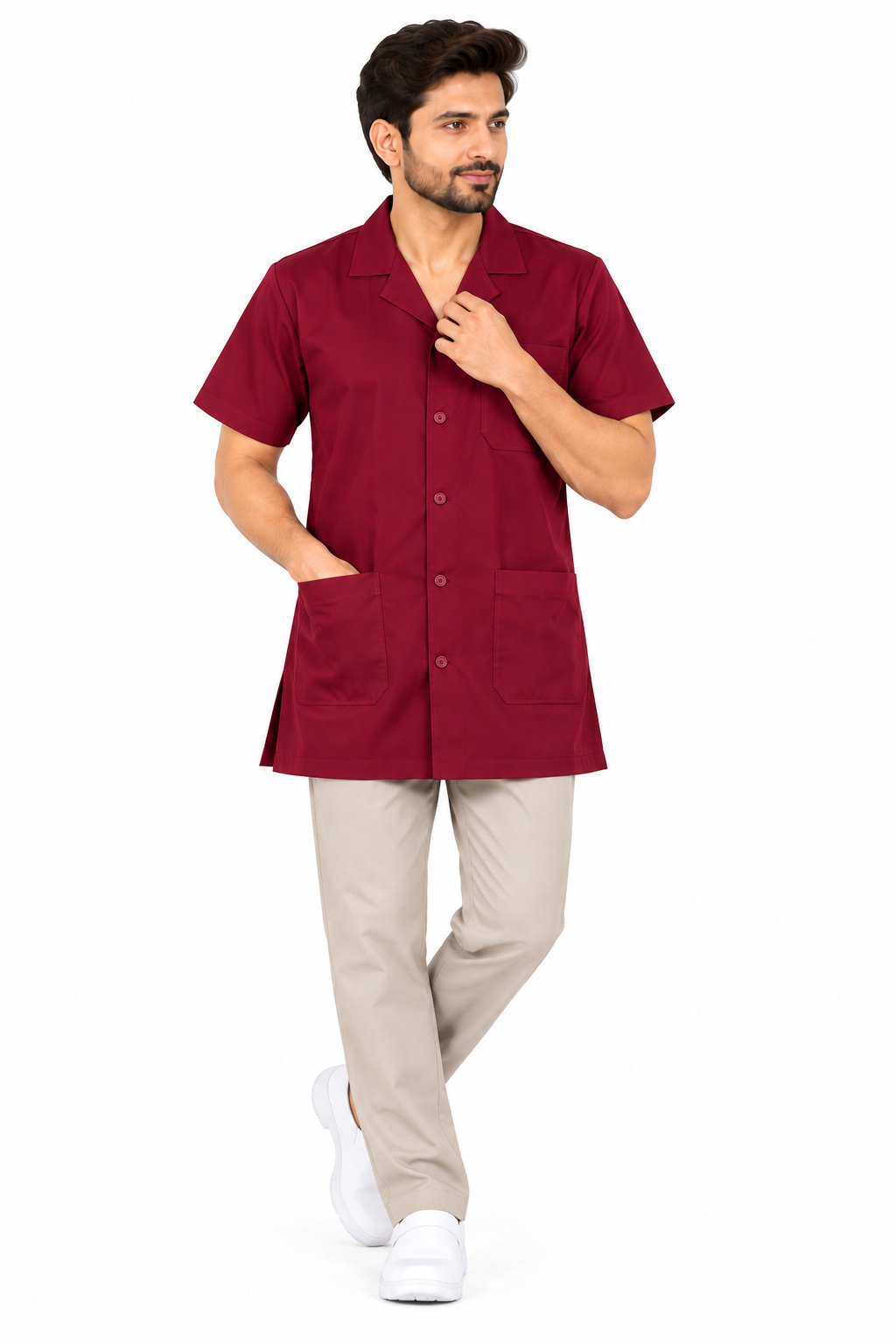 KUKIVO Doctor Apron in Maroon