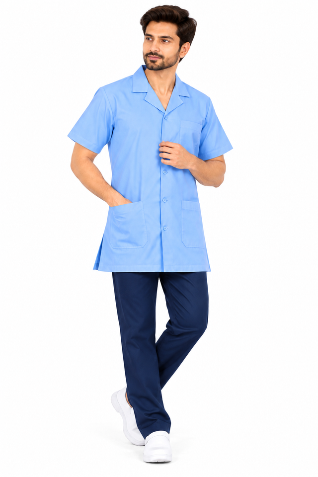 KUKIVO Doctor Apron in Light Blue