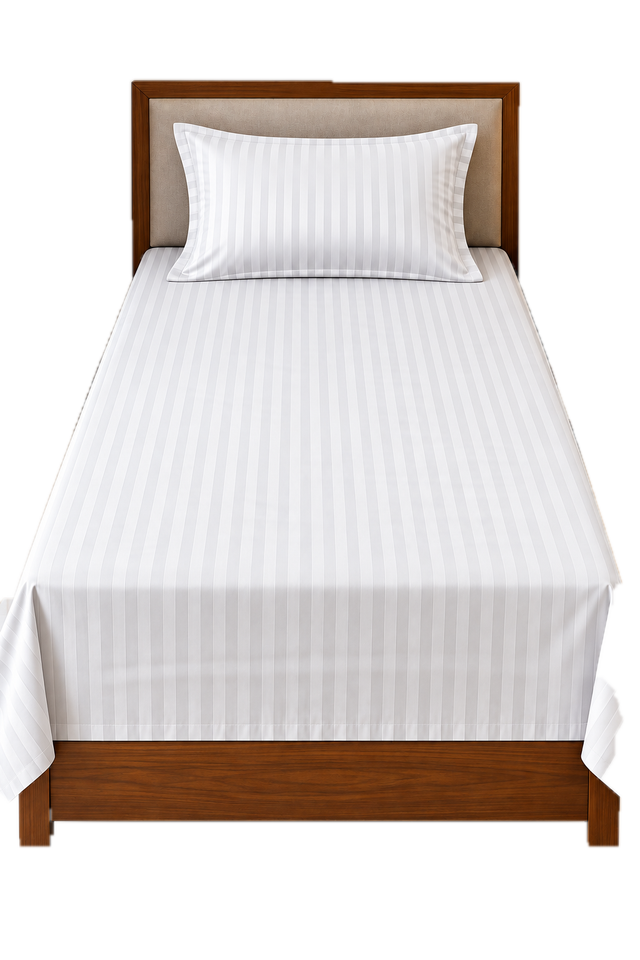 KUKIVO hospital bed sheet with pillow cover in White